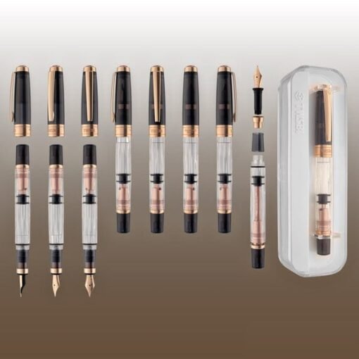 TWSBI Diamond Fountain Pen In Smoke Rose Gold - Image 4