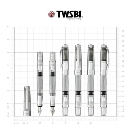 TWSBI Diamond 580AL Fountain Pen In Silver - Image 5