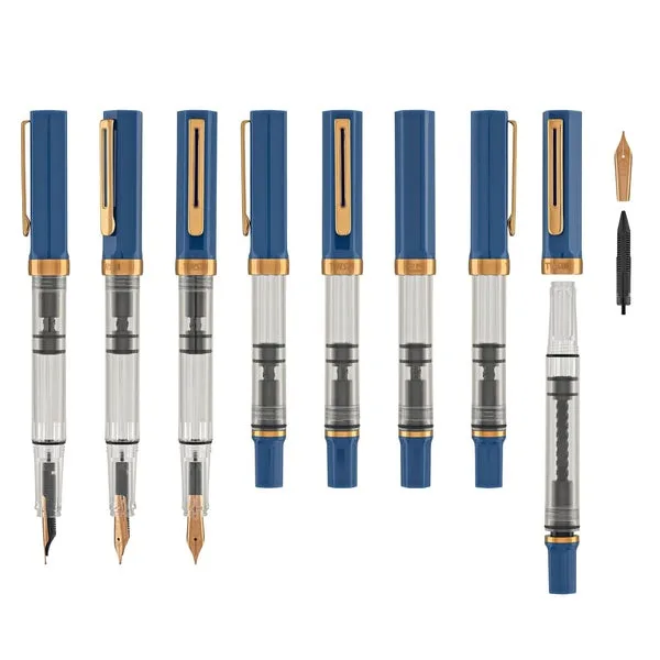 TWSBI Eco Fountain Pen In Indigo Blue With Bronze Trim - Image 3