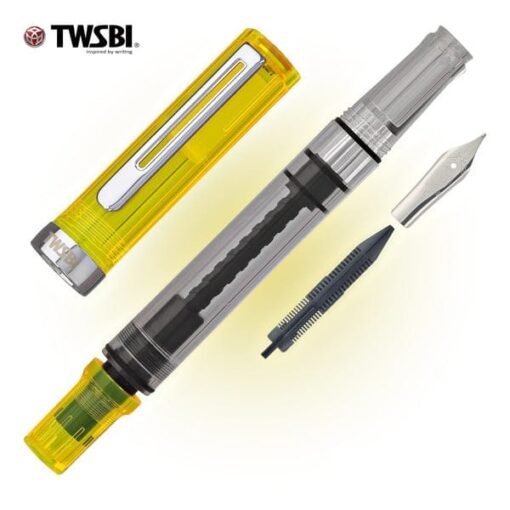 TWSBI Eco Fountain Pen In Transparent Yellow - Image 4