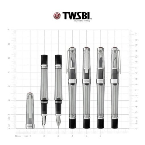 TWSBI Vac700R Fountain Pen - Clear - Image 2