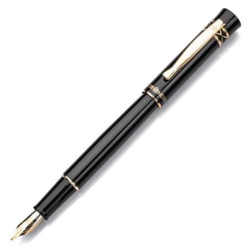 HERO 375 Fountain Pen – Lacquered Black, Medium Nib - Image 3