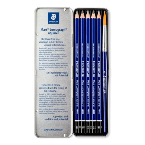 STAEDTLER Lumograph Aquarell water soluble Black Lead Pencils - 100A - Image 6