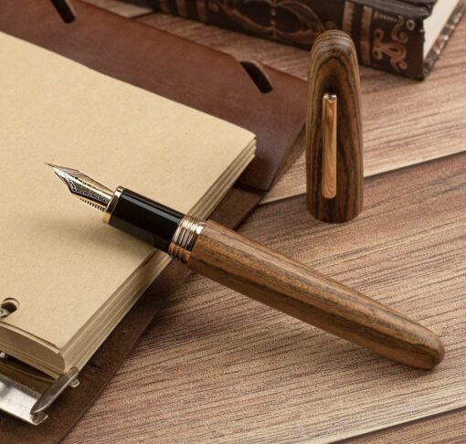 ARISTA Sandwood Fountain Pen With Converter In Gift Box - Medium Nib - Image 4