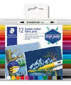 STAEDTLER Fabric Marker 2 Tips 12 clrs pack