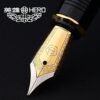 HERO 975: Sleek Black Metal Fountain Pen