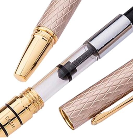 HERO H703: Luxurious Rose Gold Fountain Pen - Image 9