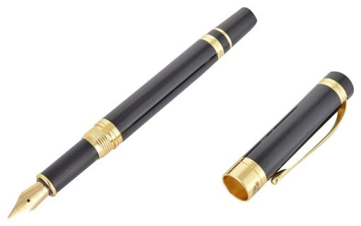 HERO 975: Sleek Black Metal Fountain Pen - Image 4