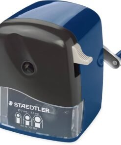 STAEDTLER Mars 501 180 Rotary Sharpener for Round, Triangular, Hexagonal Prisma Color , Pencils, Classic Manual Pencil Sharpener, Desk clamp