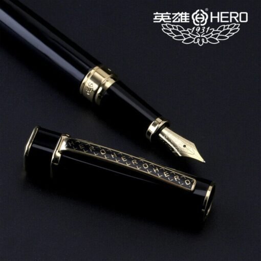 HERO 979: Elegant Black Fountain Pen - Image 9