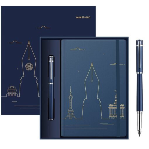 HERO 605C Fountain Pen – Sleek Metal Design, Fine Iridium Nib - Image 3