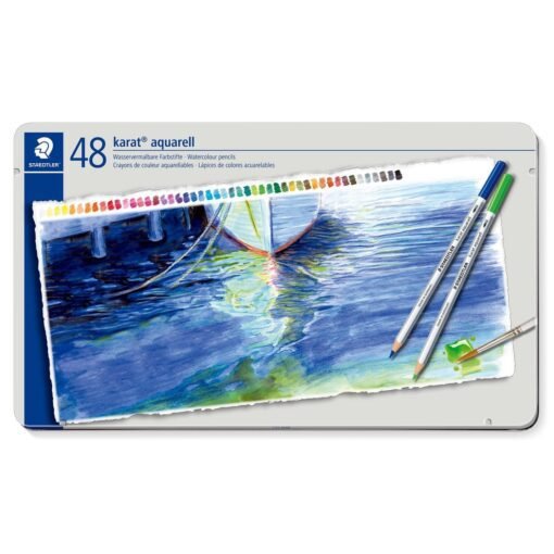 STAEDTLER Karat Aquarell Pencils : In Metal case - 48 Pencils
