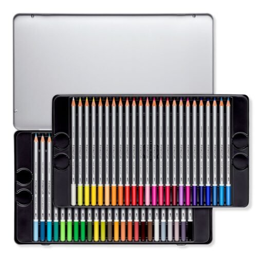 STAEDTLER Karat Aquarell Pencils : In Metal case - 48 Pencils - Image 3