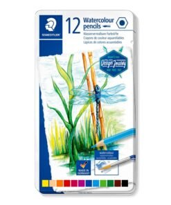 STAEDTLER Design Journey Aquarell Colour Pencils: In Metal case - 12 Pencils