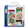 STAEDTLER Lumocolor Acrylic Marker set of 10 Colour
