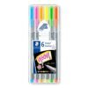 STAEDTLER Triplus Fine liner pack of 6 Neon colours in Staedtler Box -334