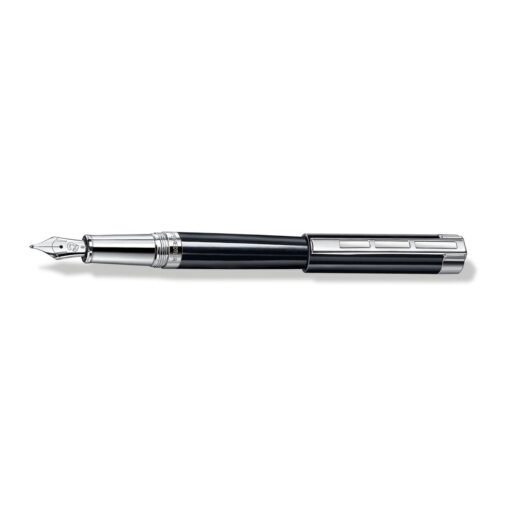 Staedtler Resina Fountain Pen – Glossy Resin, Chrome Accents - Image 2