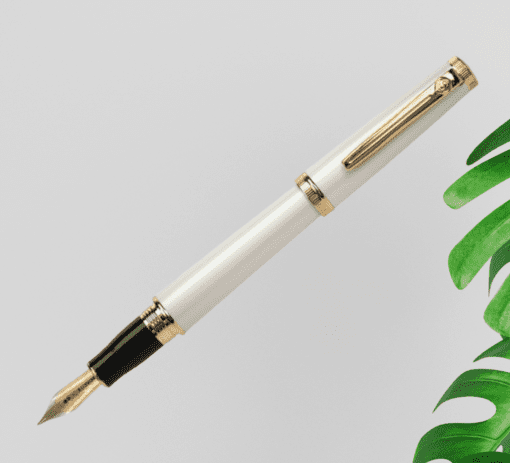 Scrikss Heritage Ivory Gold Fountain Pen