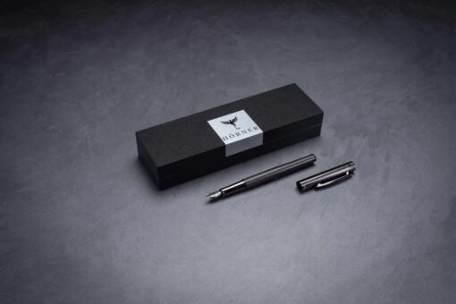 HORNER Levio Pen Series: Fountain, Rollerball, and Ballpoint Pens with Matte Grey Barrel - Image 7