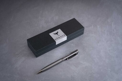 HORNER Levio Pen Series: Fountain, Rollerball, and Ballpoint Pens with Matte Grey Barrel - Image 5
