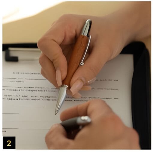 HORNER Parvus Ballpoint Pen Series-Ebony Wood and Rosewood - Image 3