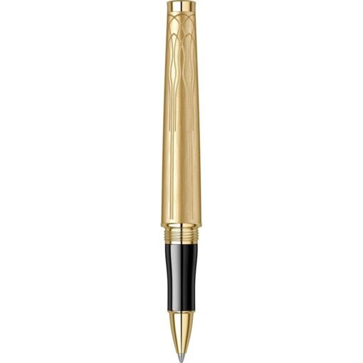 Scrikss Heritage Gold Rollerball Pen – 23K Gold-Plated Brass, Aqueduct Engraving - Image 4
