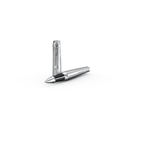 SCRIKSS Heritage Platinum Rollerball Pen – Platinum-Plated Brass, Aqueduct Engraving - Image 4