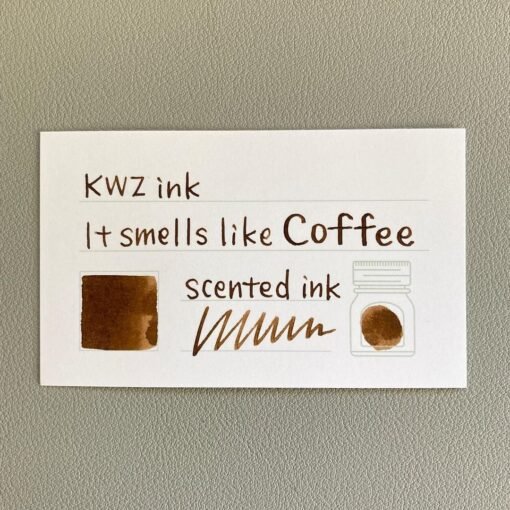 TWSBI Espresso Coffee Edition Fountain Pen M and Kwz Ink Coffee Scented Ink Combo Pack - Image 3