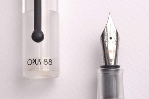 Opus 88 Demo Transparent Fountain Pen – Eyedropper Fill, Clear Acrylic Body - Image 2