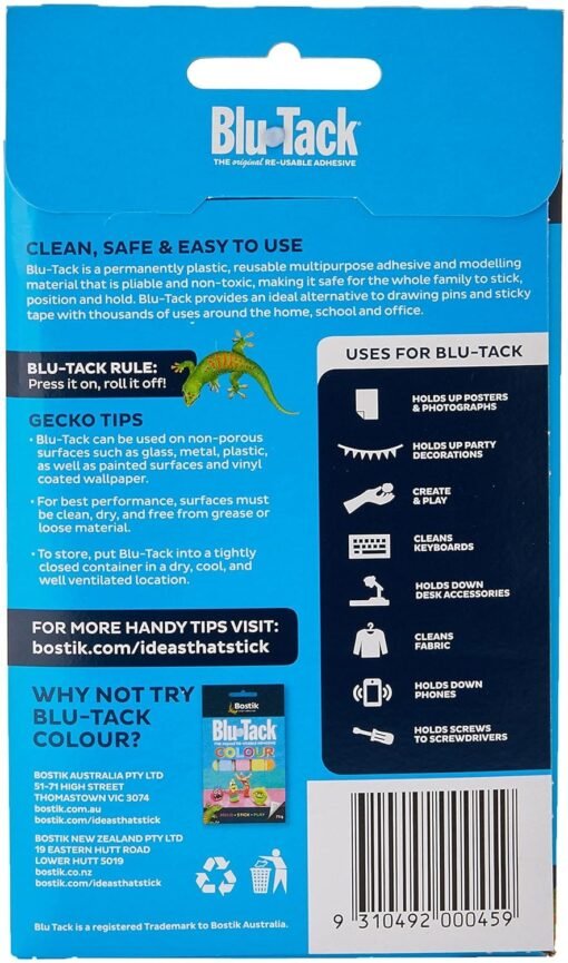 Bostik Blu Tack Multipurpose Reusable Adhesive – Handy 75g Pack - Image 2