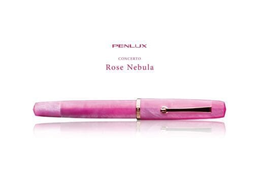 PENLUX Rose Nebula Fountain Pen – Elegant Pink Chatoyance - Image 3