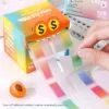 LANGUO Transparent Colorful Marking Notes