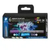Staedtler Pigment brush pen - fibre-tip of 6 nos asst.colors - Blues & Violets 371 C6-2
