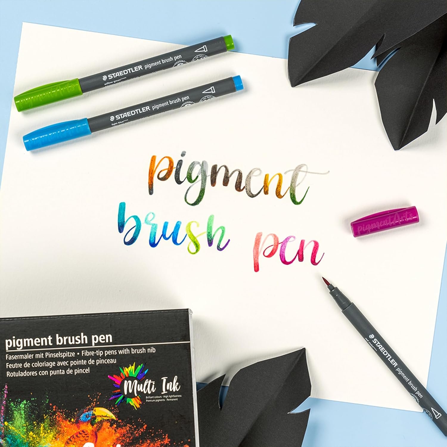 Staedtler Pigment brush pen in intense black colour - 371-99 - 1 no. - Image 3
