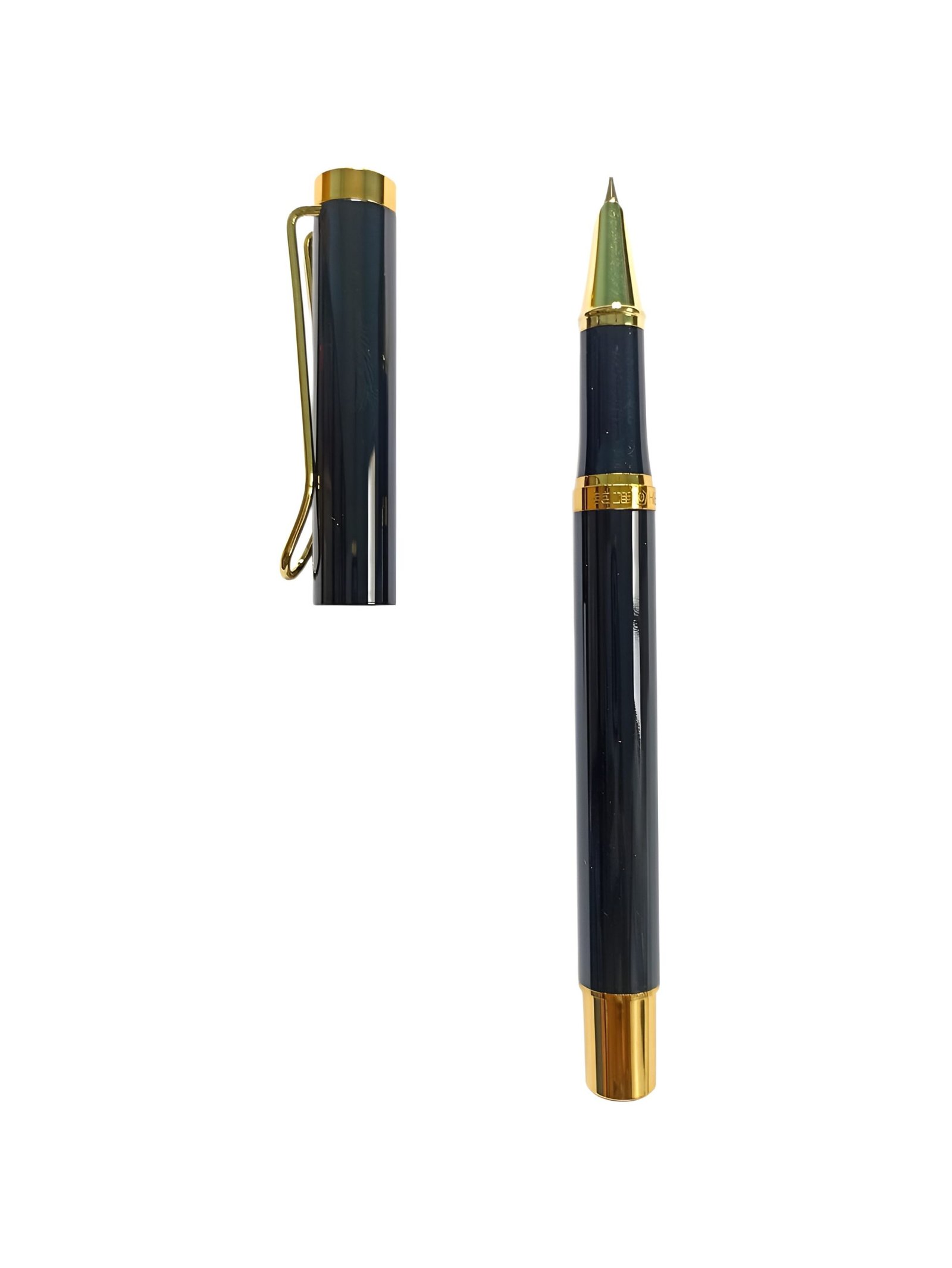 HERO Fountain Pen 9365 – Metal Body Refillable Fountain Pen with Gold Trim for Daily Writing