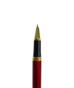 Hero Fountain Pen, Model No. 9365, Metal Body with Gold Trim and Clip, Premium Glossy Metallic Finish, Fine Nib Ink Pen, Refillable Ink Converter, Includes 6 Cartridges (Black)
