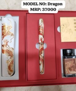 Hero Dragon Fountain Pen Luxury Gift Set with Ink Bottle, Matching Pen Case & Certificate – Premium Collectible Pen for Executive Gifting