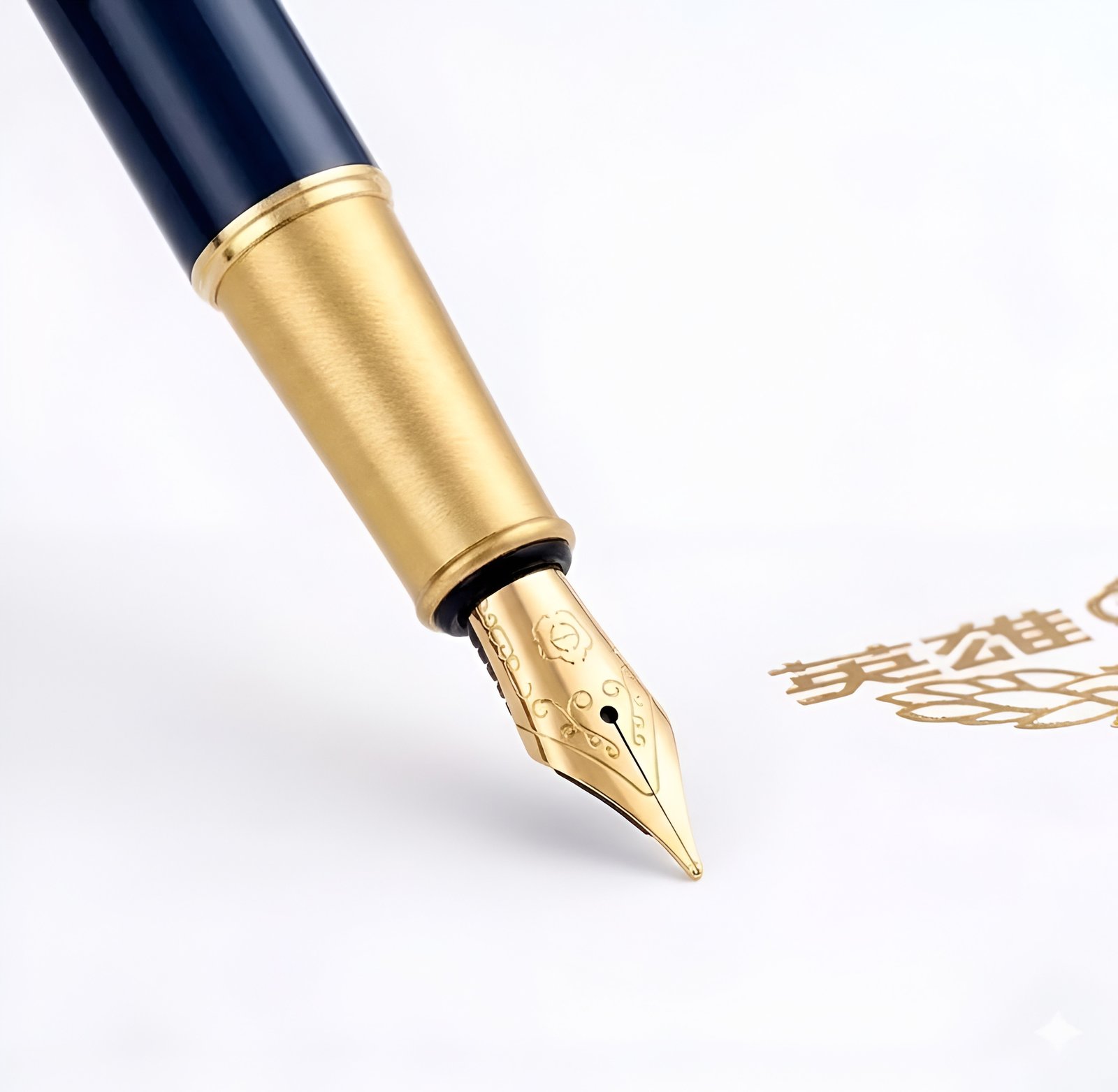 Hero Pen Original Fountain Pen E518 compact Gift Pen Set | Extra Fine Nib Fountain Pen with Refillable Ink Bottle for Smooth Writing | Premium Matte Blue Pen | Ideal for Students,Doctors & Gifting