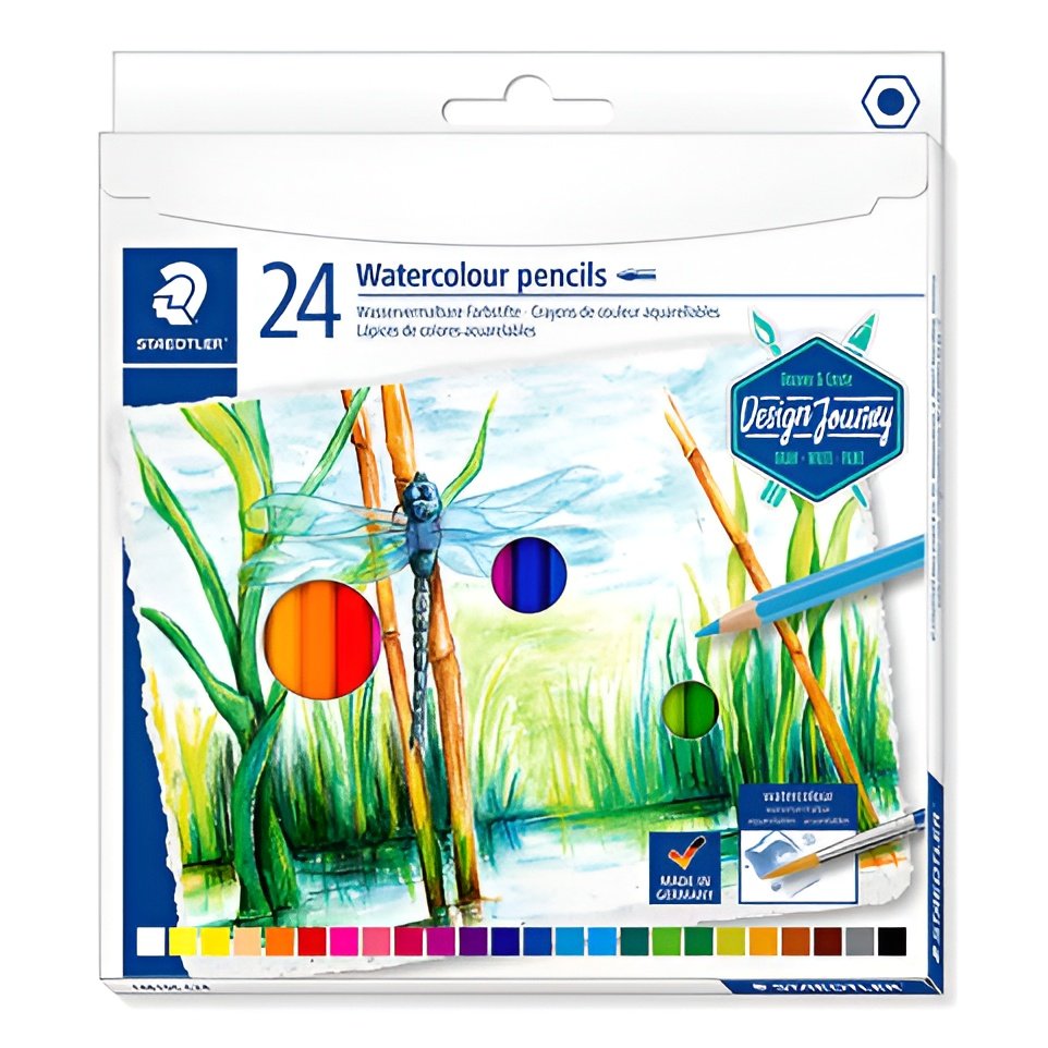 STAEDTLER-Design-Journey-Aquarell-Colour-Pencils24-Pencils- Cardboard case