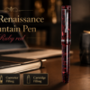 Click Renaissance Fountain Pen with Steel Nib, Converter & Cartridge Filling