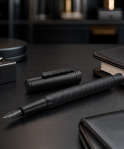 Hongdian 1851 Blackforest Fountain Pen Medium Nib Classic Design with Converter and Metal Pen Case