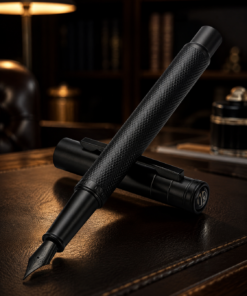 Hongdian 1851 Blackforest Fountain Pen Medium Nib Classic Design with Converter and Metal Pen Case