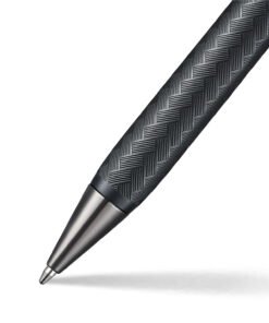 Sheaffer Legacy Chevron 9066 Matte Black Ball pen with PVD Gunmetal Inlaid Nib and Trims . Only at Penshelf