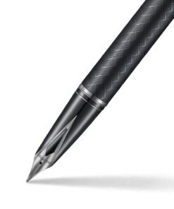 Sheaffer-Legacy-Chevron-9066-Matte-Black-Fountain-Pen-with-PVD-Gunmetal-Inlaid-Nib-and-Trims-Medium only at Penshelf