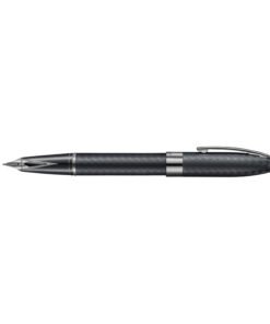 Sheaffer-Legacy-Chevron-9066-Matte-Black-Fountain-Pen-with-PVD-Gunmetal-Inlaid-Nib-and-Trims-Medium only at Penshelf