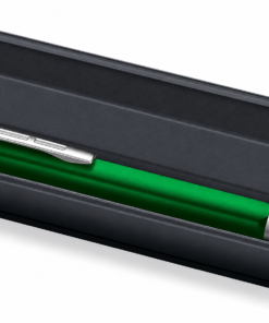 Staedtler 440 TRX 5B Green Ballpoint Pen with Aluminium Body, Black Ink & Twist Mechanism – Premium Refillable Office Pen with Case