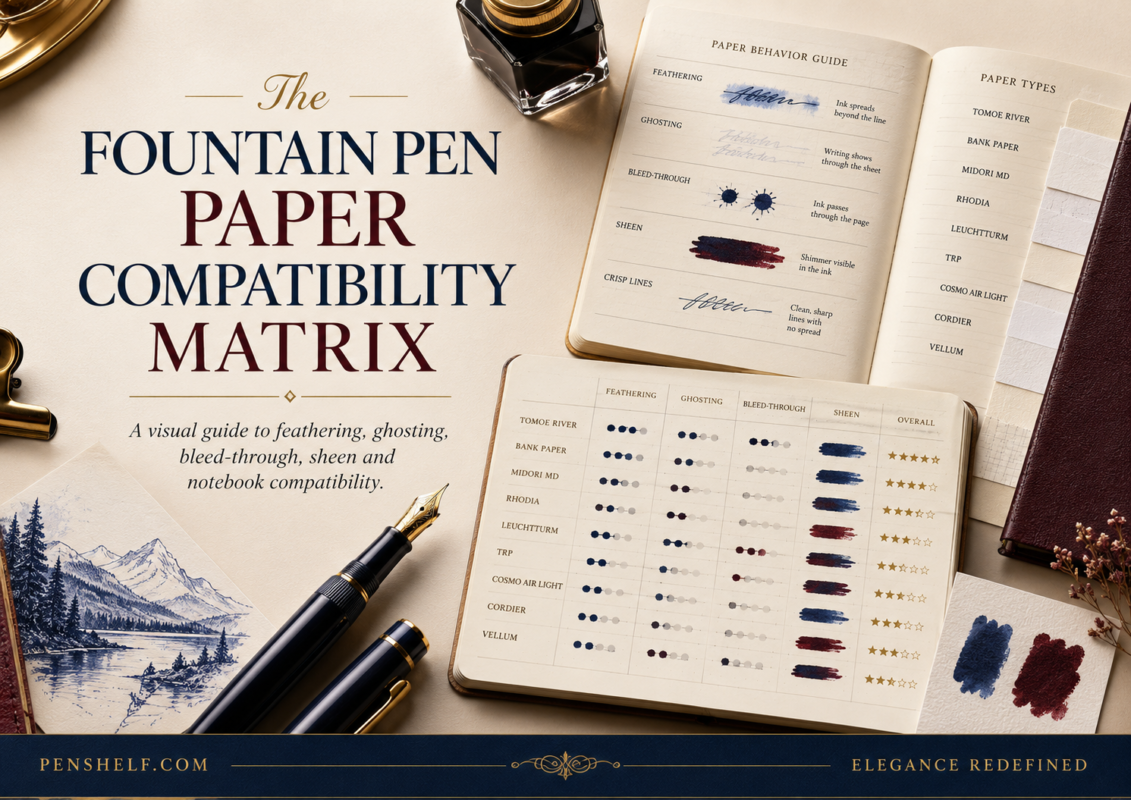 The Fountain Pen Paper Compatibility Matrix: Best Notebooks for Every Nib and Ink