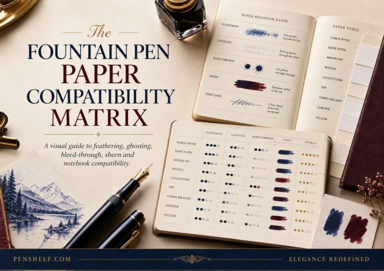The Fountain Pen Paper Compatibility Matrix: Best Notebooks for Every Nib and Ink