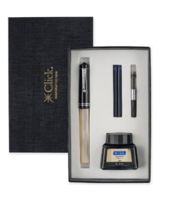Click Aristocrat HA Fountain Pen Gift Set with 30 ml Black Ink Only at Penshelf
