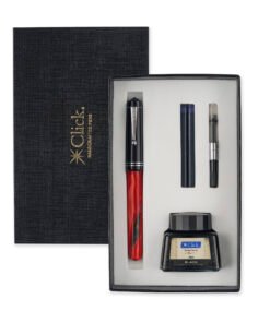 Click Aristocrat HA Fountain Pen Gift Set with 30 ml Black Ink Only at Penshelf